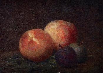 Henri Fantin-Latour : Two Peaches and Two Plums